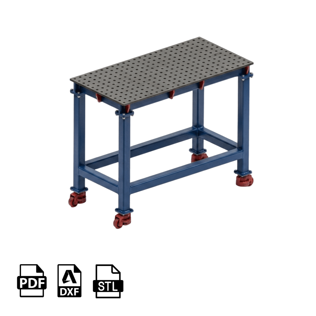 PLANOS PARA FABRICAR MESA DE SOLDADURA 120CM X 60CM