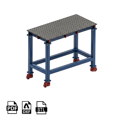 PLANOS PARA FABRICAR MESA DE SOLDADURA 120CM X 60CM